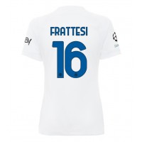 Billiga Inter Milan Davide Frattesi #16 Borta fotbollskläder Dam 2023-24 Kortärmad